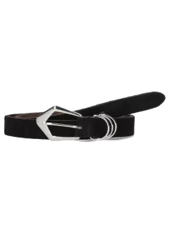 Riem suede black/silver - Elvy Fashion