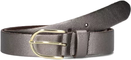 Riem leer metallic bubble belt  Bronze - Elvy Fashion