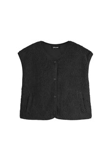 Gilet teddy  - zwart