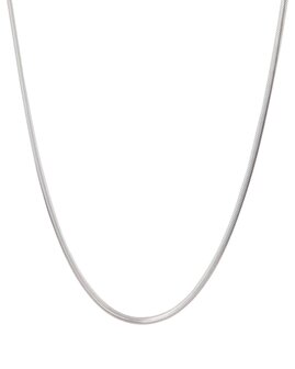 Ketting Smooth snake silver - George The Label