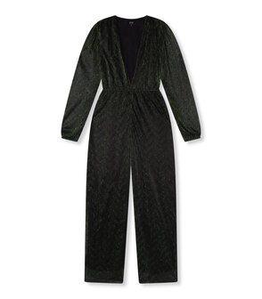 Jumpsuit KITT glitter donkergroen - Refined Department