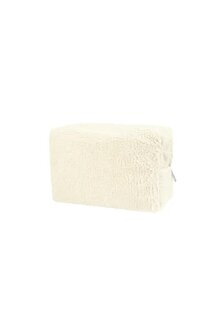 Teddy touch up makeup bag - off white