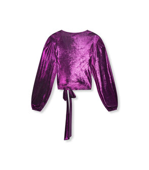 Top wikkel metallic Varia fuchsia - Refined Department