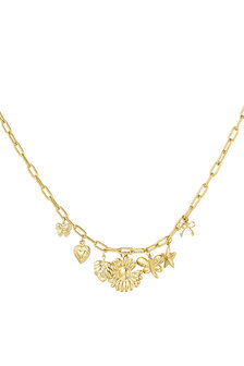 Ketting Botanical bliss - goud