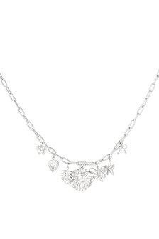 Ketting Botanical bliss - zilver