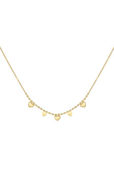 Ketting tiny heart affair - goud