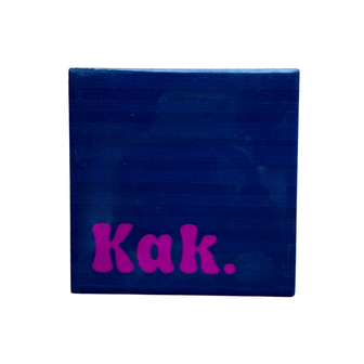 Tegeltje kak donkerblauw