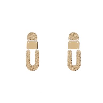 Oorbellen E4845-2 U shape earring goud - Day&amp;Eve 