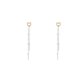 Oorbellen E4491-2- pearl dangle goud- Day&amp;Eve 