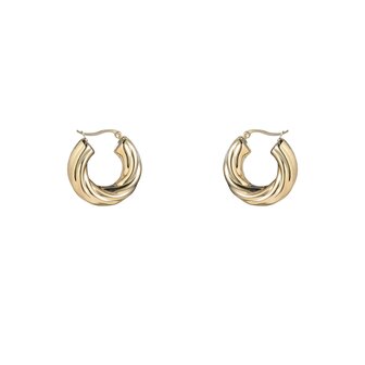 Oorbellen E4384-2 classic twisted hoops - Day&amp;Eve 