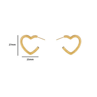 Oorbellen E4300-1 heart goud - Day&amp;Eve 