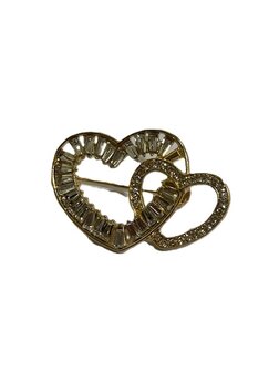 Broche BR412-2 Sparkle heart gold - Day&amp;Eve 