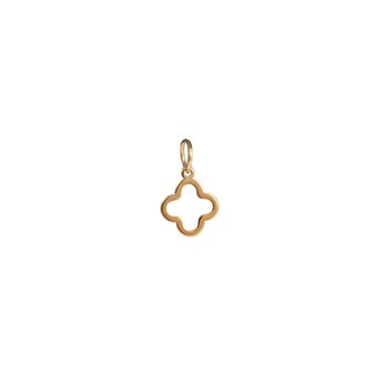 Bedel lucky clover pendant tbv ketting goud