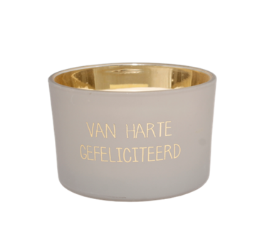 Geurkaars Van harte gefeliciteerd - MyFlame