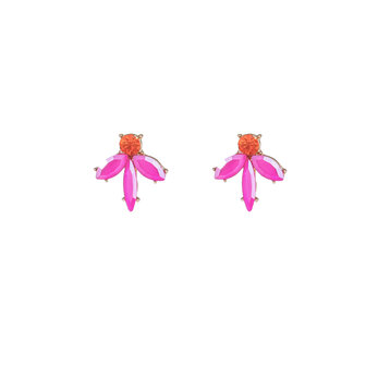 Oorbellen E5001-3 Stones stud goud pink - Day&amp;Eve