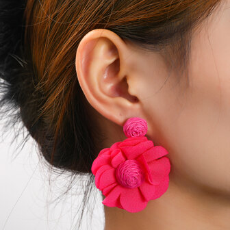 Oorbellen E5078-4 Cotton flower pink - Day&amp;Eve