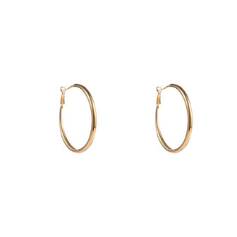 Oorbellen E5066-2 Big mooth hoops goud - Day&amp;Eve