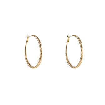 Oorbellen E5065-2 Big hoops goud - Day&amp;Eve