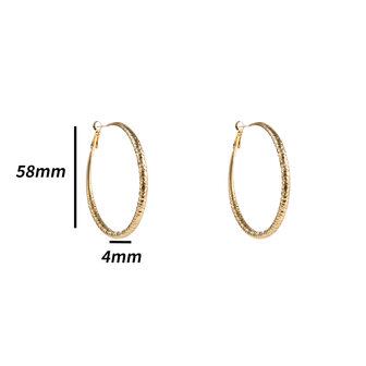 Oorbellen E5065-2 Big hoops goud - Day&amp;Eve