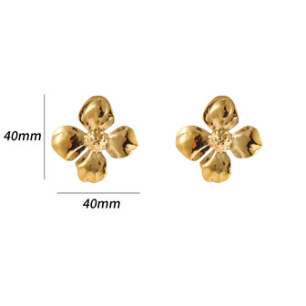 Oorbellen E5397-2 Flower stud goud - Day&amp;Eve