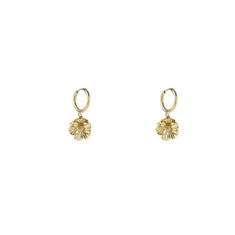 Oorbellen E5402-2 Double flower dangle goud - Day&amp;Eve