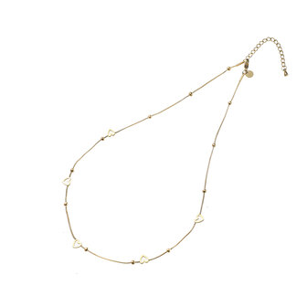 Ketting N5349-2 Smooth heart necklace goud- ​​​​​​​Day&amp;Eve 