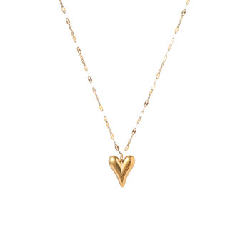 Ketting N5344-2  Hollow heart necklace goud - ​​​​​​​Day&amp;Eve 