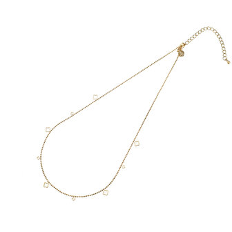 Ketting N5343-2  Tiny clover necklace goud - ​​​​​​​Day&amp;Eve 