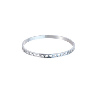 Armband bangle B5369-1 hearts zilver - Day&amp;Eve