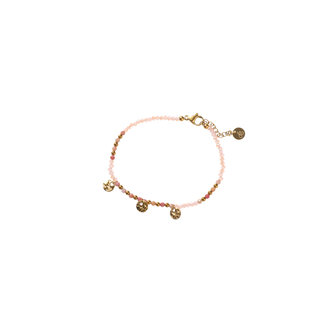 Armband B5287-1 petals pink goud - Day&amp;Eve