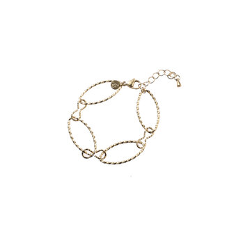 Armband B5351-2 big chain goud - Day&amp;Eve