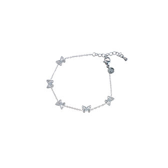 Armband B5346-1 butterfly zilver - Day&amp;Eve