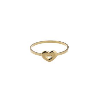 Armband bangle B5210-2 big heart goud - Day&amp;Eve