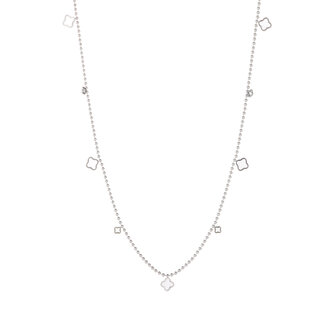 Ketting TN5343-1 Tiny clover necklace tiny zilver - ​​​​​​​Day&amp;Eve 