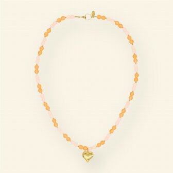 Ketting Peachy heart - MableHappiness