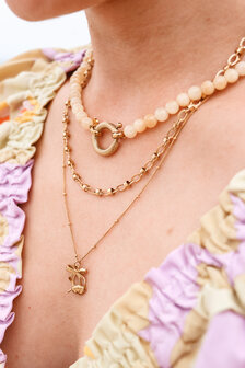 Ketting Yellow snake ketting goud - Label Kiki