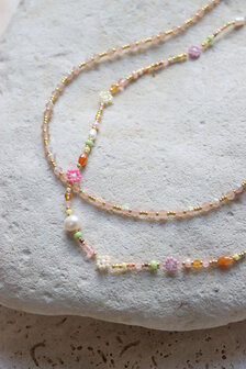 Ketting Tutti frutti ketting goud - Label Kiki