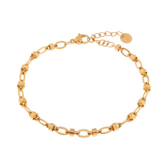 Armband Oval hoop goud - Label Kiki