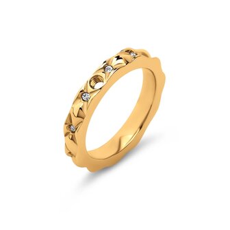 Twisted ring Toto goud TR40 - Melano