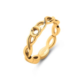 Twisted ring Tenley goud TR43 - Melano