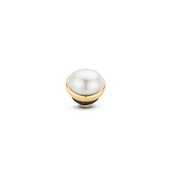 Steentje twisted Pearl 5 mm goud TM54 - Melano