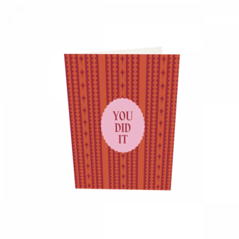 Kaart You Did It - TheGiftLabel