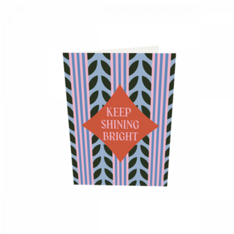 Kaart Keep Shining Bright - TheGiftLabel