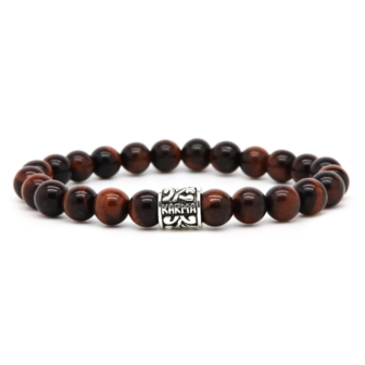 Armband Ruben Round Logo Bead 8MM/21cm - Karma Him