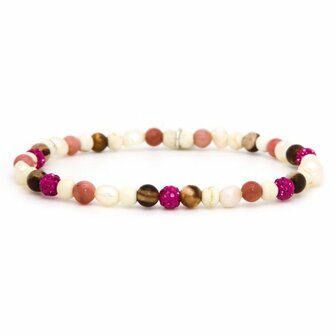 Armband Mauve fuchsia crystal xxs - Karma