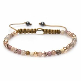 Armband spiral Znnia rose crystal xxs - Karma