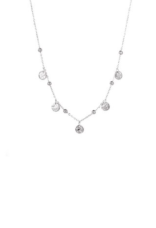 Ketting N3201-1 balls + petals zilver - Day&Eve 