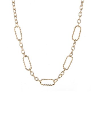 Ketting N1709-2 shiny schakels goud - Day&Eve 