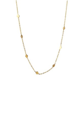 Ketting TN0481-2 ruitje tiny goud - Day&Eve 