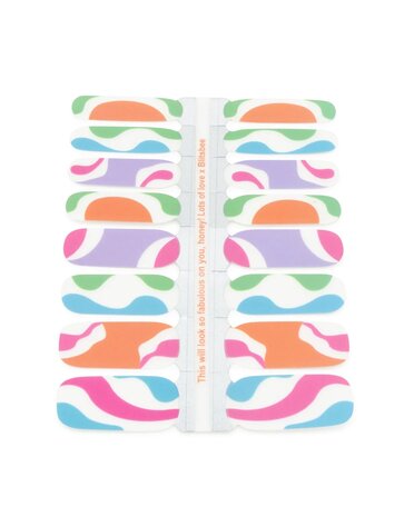 Nagel stickers Colorful Swirls- Blitsbee